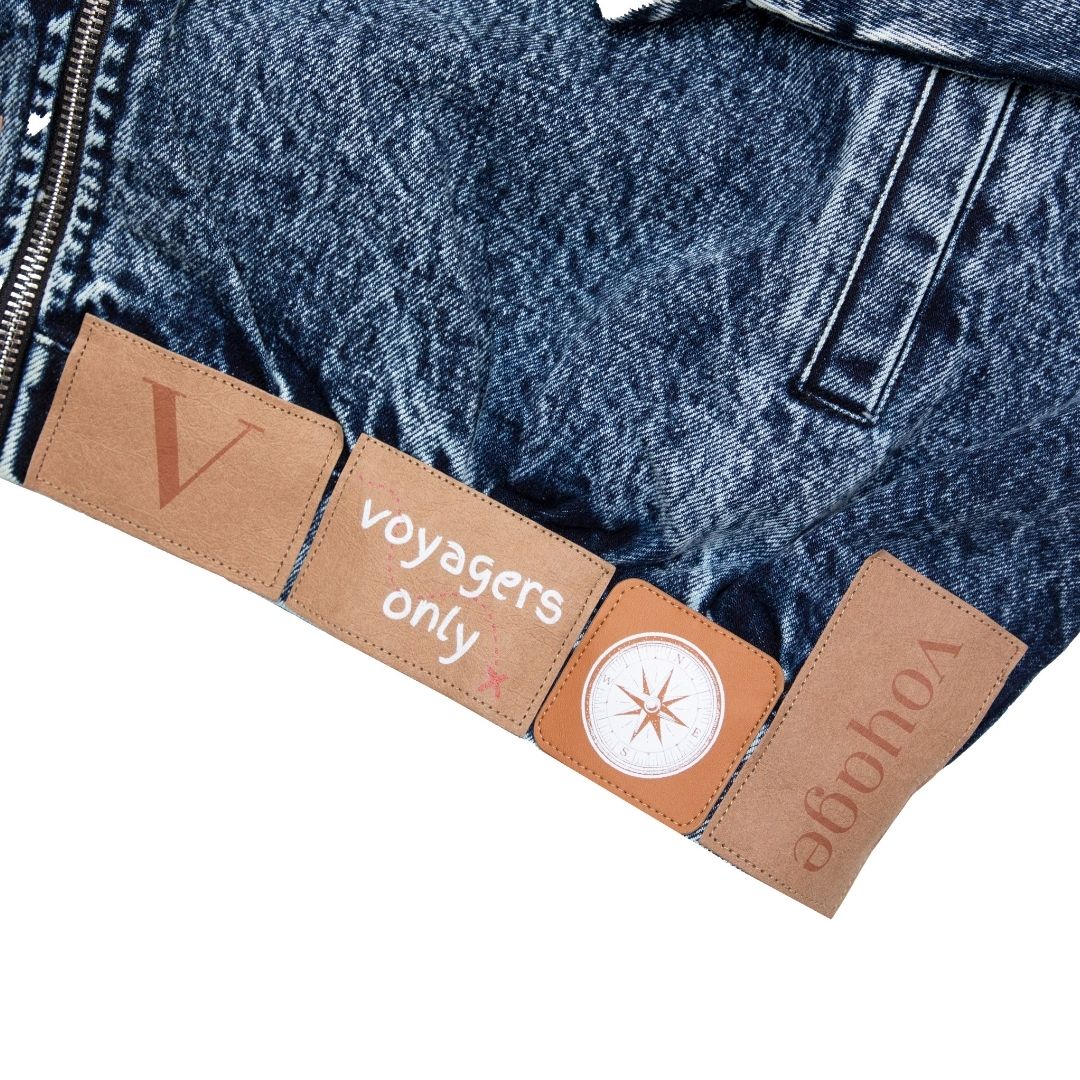 Voyager Denim Hooded-Bomber Jacket